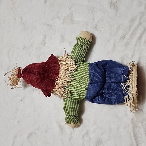 VINTAGE  SCARECROW  COUPLE DECORATIVE ITEMS - Picture 8 of 9